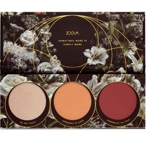 ZOEVA Opulence Blush Palette NIB - Two Blushes + Highlighter - Matte & Pearl